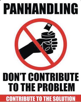 07Anti panhandling sign