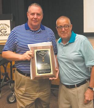 22Left Tony Haire Right Mark Dreibelbis supervisor of officials for the N.C. High School Athletic Association