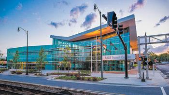 05fayetteville fast transit center at dusk matt plyler