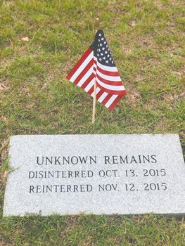 16Closeup of a cleaned up grave 