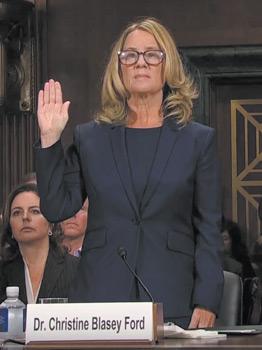 16Christine Blasey Ford swearing in