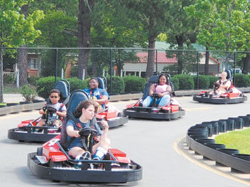 10 3 People with GoKarts