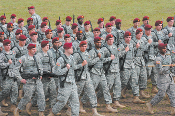 04 01 Paratroopers passing in review
