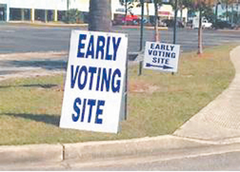 08 early voting sign