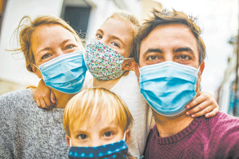 05 family in masks