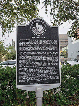 14 Juneteenth Plaque Texas wiki