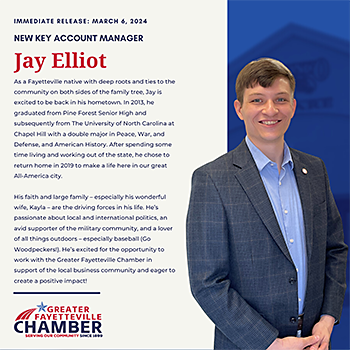 Chamber Welcomes Jay Elliot