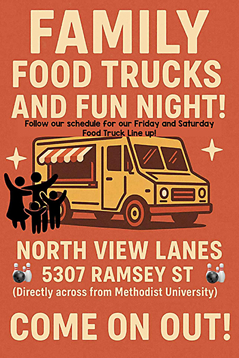 North View Lanes' Family Food Trucks and Fun Nights