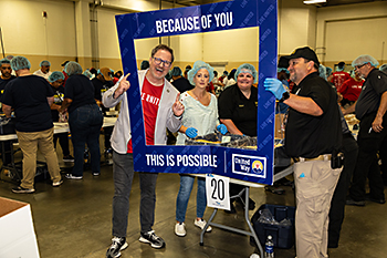 UWCC meal packing event provides food for underserved community members